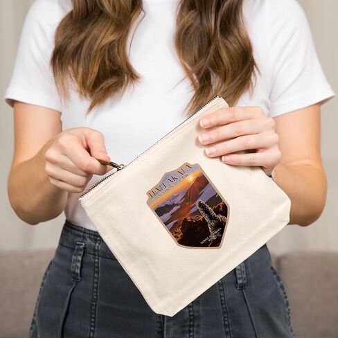 Press Lantern Haleakalā National Park ، Sunrise ، 100 ٪ Cotton Zipper Pouch ، ملحق السفر ، حقيبة GO in Saudi Arabia
