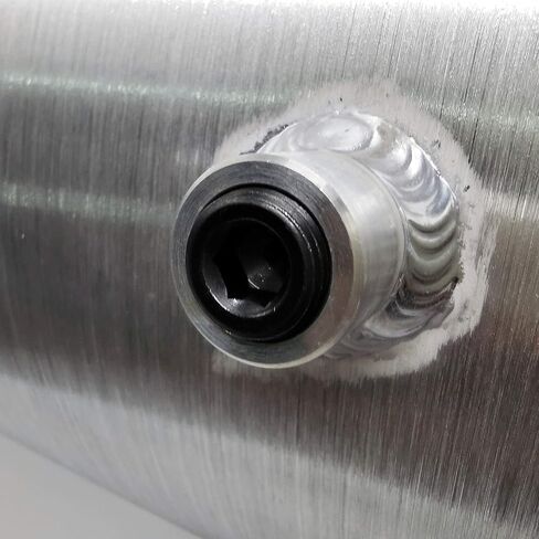 JSD AUTO PARTS 11 Gallons 10" x33" Spun Aluminum Gas Tank / Fuel Tank 3/8" NPT Outlet End Fill in Saudi Arabia