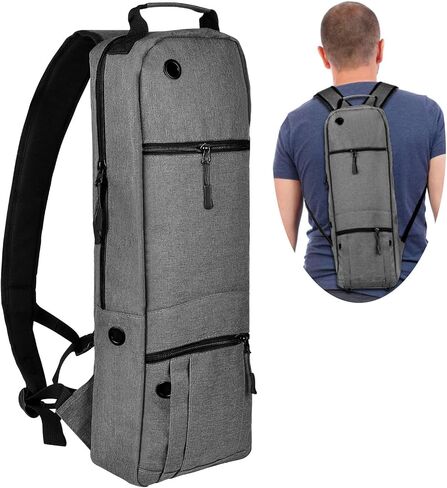 Portable Oxygen Tank Backpack Holder for Size D (M-15), Comfortable Medical Oxygen Cylinder Backpack Bag with Durable Straps, Size JD (M-22) Oxygen Bag for Travel - Easy to Carry (Black) in Kuwait