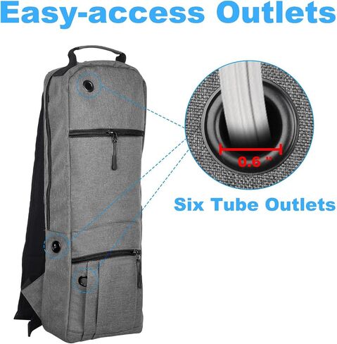 Portable Oxygen Tank Backpack Holder for Size D (M-15), Comfortable Medical Oxygen Cylinder Backpack Bag with Durable Straps, Size JD (M-22) Oxygen Bag for Travel - Easy to Carry (Black) in Kuwait