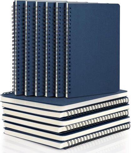 EUSOAR Spiral Journal Notebook, A5 12 Pack 5.5" x 8.3" 120 Pages Lined Travel Writing Notebooks Journal, Memo Notepad Sketchbook, Students College Office Business Subject Diary Ruled Book Journal in Kuwait