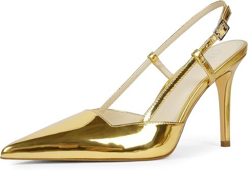 Closed Toe Slingback Heels Women Pumps Strappy Pointed Toe Stiletto Heels for Women Wedding Party Dress Shoes in Kuwait