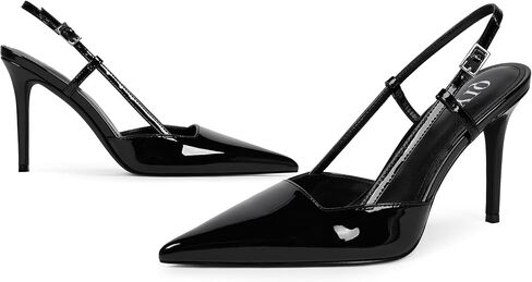 Closed Toe Slingback Heels Women Pumps Strappy Pointed Toe Stiletto Heels for Women Wedding Party Dress Shoes in Saudi Arabia