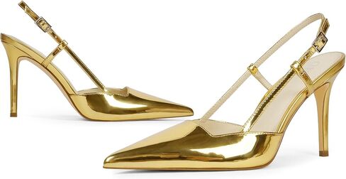 Closed Toe Slingback Heels Women Pumps Strappy Pointed Toe Stiletto Heels for Women Wedding Party Dress Shoes in Saudi Arabia
