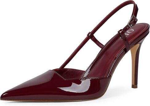 QIY Slingback Heels for Women Stiletto Pointed Toe Dressy Pumps Shoes | Slingback Design, Stiletto Heels, Pointed Toe For Elegant Style,For Weddings, Parties and Multiple Occasions in Saudi Arabia