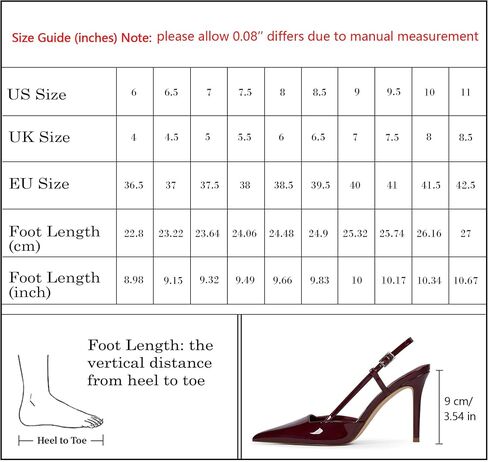 QIY Slingback Heels for Women Stiletto Pointed Toe Dressy Pumps Shoes | Slingback Design, Stiletto Heels, Pointed Toe For Elegant Style,For Weddings, Parties and Multiple Occasions in Saudi Arabia
