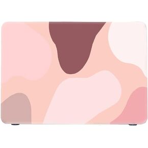 Trendy Painting Hard Case for MacBook Air 13 inch Case 2018-2021 Touch ID Retina A2337(M1 Chip)/A2179/A1932 Abstract Artworks Protective Shell with Keyboard Cover (#6 Peaches)