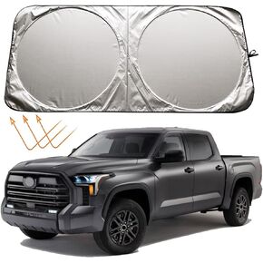 Car Windshield Sun Shade Sunshade for Toyota Tundra 2007-2024 Grand Highlander 2024 Sequoia 2001-2021 2022 2023 2024 Limited SR5 Platinum TRD Pro 1794 Edition Accessories Car Window Sun Shield