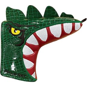 Scott Edward Funny Golf Putter Headcover Magnetic Golf Blade Putter Cover Leather Closure Tyrannosaurus Rex Pattern,1 pcs