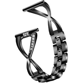 WristbandCompatible with Spade & Co Healthwatch 3 Bands Women Bling Metal Stainless Steel Watch Band intended for Spade & Co Healthwatch 3 Smartwatch