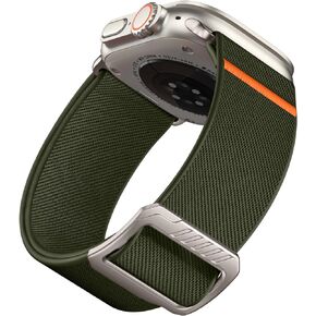 SNBLK سوار رياضي من النايلون القابل للتمدد لساعة Apple Watch Ultra 2 Band/Apple Watch Ultra Band 49 مم، سلسلة iWatch 9/8/7/6/5/4/3/2/1/SE 45 مم/44 مم/42 مم حلقة منفردة حزام بديل واسع للرجال
