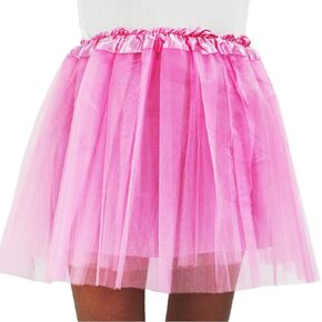 Adult Teens 5 Layered Tutu Skirt, Women Girls Ballet Dance Tulle Skirt Costume Elastic Waist Tulle Tutu Skirt