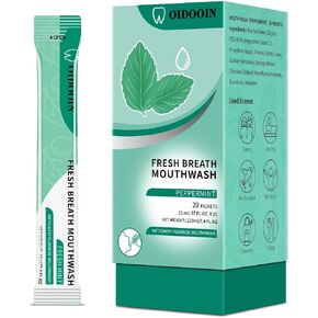 Travel Size Mouthwash Individual Mini Mouthwash for Fresh Breath,for After Meals, Hotels Portable Travel Mouthwash Bulk (Pack of 40)
