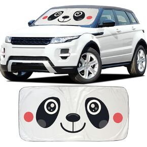 Car Sun Shade Windshield Cute Eye Sunshade, AYAMAYA Portable Big Cute Cartoon Car Window Sun Shades Automotive Outdoor UV Rays Protector Waterproof Folding Sun Visor for Baby (59"x33")