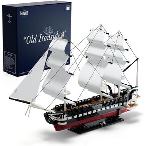 Nifeliz Old Ironsides, Collectible Navy Ship Building Set for Adults, Build and Display This Replica of an Iconic USS Frigate, Gift Ideal for Sailing Ships Enthusiasts (1603 PCS, NF10239)