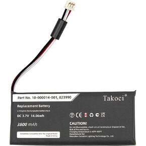 بطارية بديلة للوحة 2GIG GC3، SP1-GC3، لوحة GC3e، تناسب الجزء رقم 823990 10-000014-001