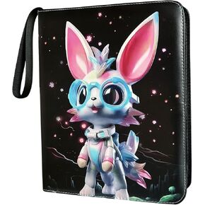 مجلد بطاقات التداول 9 جيوب، كتاب ألبوم البطاقات، أكمام قابلة للفصل، حقيبة تخزين عرض ألبوم تجميع البطاقات المتوافقة، هدية للأولاد والبنات (أزرق) in Kuwait