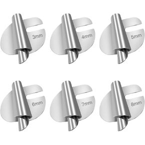 6PCS Universal Sewing Rolled Hemmer Foot, 3-8mm Wide Rolled Hem Pressure Foot Sewing Machine Presser Foot, Sewing Accessories & Tools for Sewing Machine