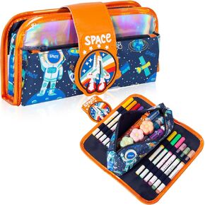 Pencil Pen Case for Girls Kids, Big Capacity Pencil Pouch Cute Cat Stationery Bag Organizer for Back to School Office Supplies Students Children Gift