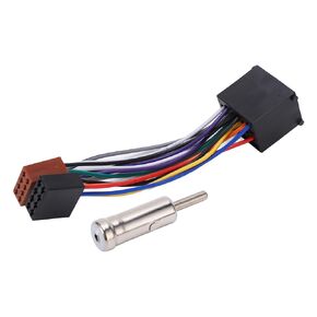 Aramox Radio ISO Wiring Harness, ABS Metal Car Wireless Stereo Radio Harness Adapter ISO Plug Replacement for 3 Series E36 E46 ?2005