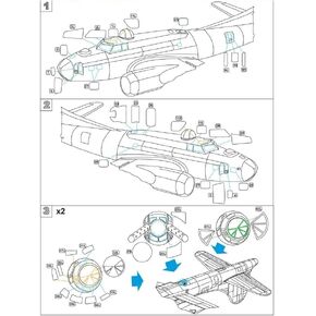 MDM4808-1/48 B-17G. Masks for Scale Model Aircraft Revell/Monogram kit