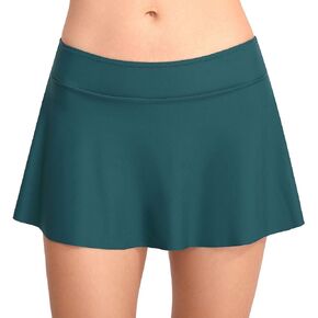 Womens Swim Skirt Swimsuit/Bathing Suit/Bikini/Tankini Bottom with Built in Brief