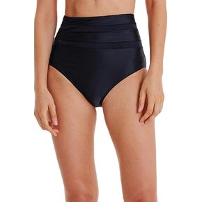 Micosuza Women's High Waisted Bikini Bottom Tummy Control High Cut Swim Briefs