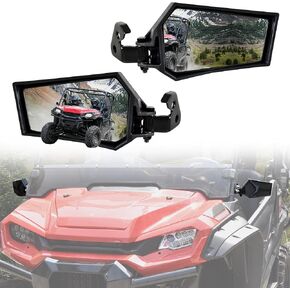UTV Side Mirror for Pioneer 1000 16-24, Folding Adjustable Surface Offroad UTV Side Rear View Mirror for Honda Pioneer 1000 2016-2024 Accessories (2PCS), Replace Part #: 0SV05-HL4-202