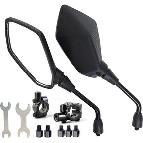 مرآة الرؤية الخلفية للدراجات النارية العالمية، مرآة محدبة مع برغي عداد M8 M10 متوافق مع FZ07 FZ09 MT-03/MT-25 FZ10 2015 XSR700 2015 XSR900 2016 YBR125 in Kuwait