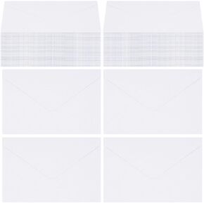 jiebor 150pcs Small White Envelopes Mini Gift Card Tiny Business Card Envelopes 3 x 4 Inch Bulk for Money Invitation Cards Wedding