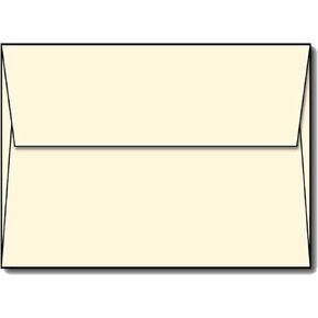 Cream A7 (5 1/4" x 7 1/4") Square Flap Envelopes - 50 Envelopes - Desktop Publishing Supplies™ Brand Envelopes
