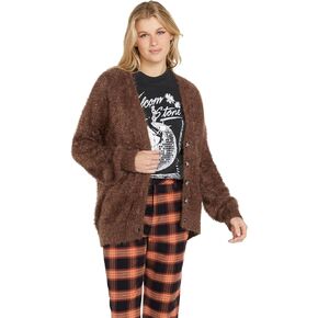 Volcom Women's Fuzzigan Loose Fit Cardigan