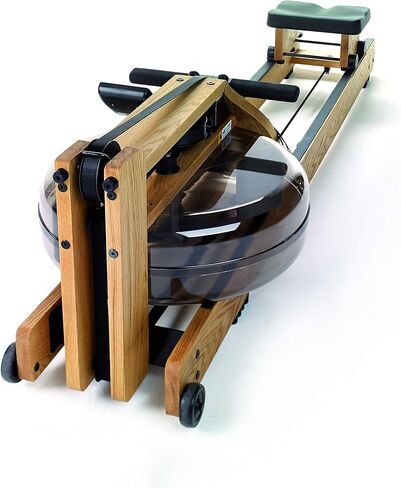آلة التجديف من WaterRower من خشب البلوط مع شاشة S4 | صنع في الولايات المتحدة الأمريكية | آلة إيرج أصلية مصنوعة يدويًا للاستخدام المنزلي وصالة الألعاب الرياضية | أفضل ضمان in Kuwait