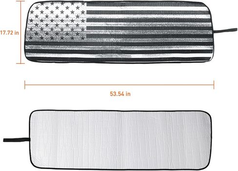 Savadicar Windshield Sun Shade for 2018-2024 Jeep Wrangler JL JLU & Gladiator JT, Sunshades Heat Shield, Aluminum Foil Triple Laminate Structure, Silver in Saudi Arabia