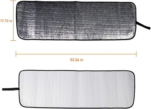 Savadicar Windshield Sun Shade for 2018-2024 Jeep Wrangler JL JLU & Gladiator JT, Sunshades Heat Shield, Aluminum Foil Triple Laminate Structure, Silver in Saudi Arabia