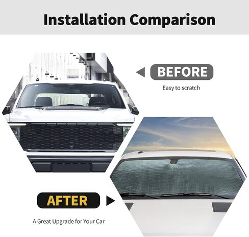 RT-TCZ Windshield Sunshade Sun Shade Heat Shield Window Sun Visor Mat for Ford F150 2009-2014,US Flag in Saudi Arabia