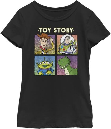Disney Little, Big Pixar Toy Story Two Buds Girls Short Sleeve Tee Shirt in Saudi Arabia