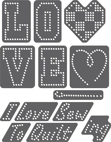 Love to SEW-Quilt Magnetic Rhinestone Template, Black in Saudi Arabia