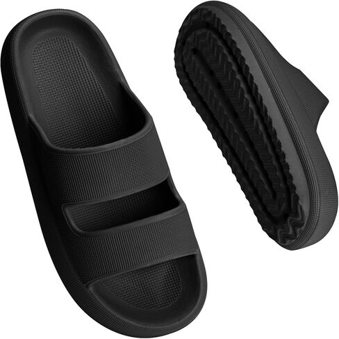 شباشب سحابية مع دعم قوس للنساء، شباشب مريحة ونعل سميك ووسادة مانعة للانزلاق، أحذية صيفية خفيفة الوزن لالتهاب اللفافة الأخمصية in Kuwait