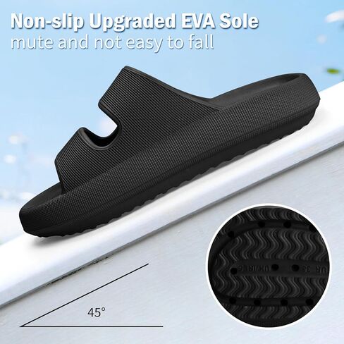 شباشب سحابية مع دعم قوس للنساء، شباشب مريحة ونعل سميك ووسادة مانعة للانزلاق، أحذية صيفية خفيفة الوزن لالتهاب اللفافة الأخمصية in Kuwait