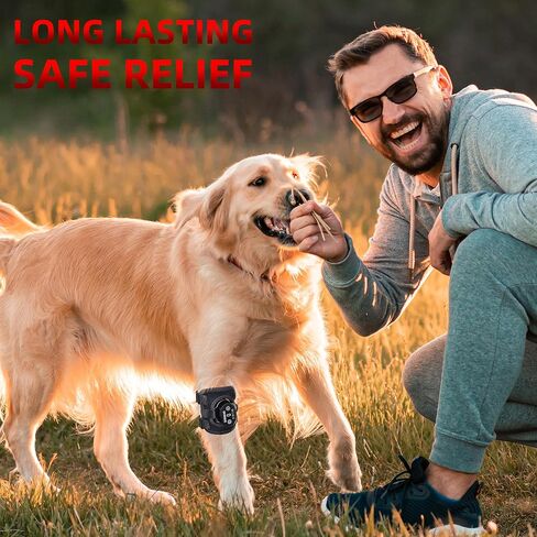 جهاز العلاج بالليزر البارد من UTK للكلاب، تخفيف الألم بشكل أعمق ويستهدف بشكل مباشر في المفاصل البيطرية والورك والرباط الصليبي الأمامي - علاج محمول بالأشعة تحت الحمراء والضوء الأحمر مع 660 نانومتر 850 نانومتر للحيوانات الأليفة in Kuwait