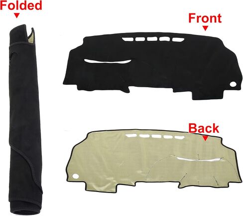 X AUTOHAUX Car Dashboard Cover Nonslip Mat Protector Carpet for Honda Civic 2006 2007 2008 2009 2010 2011 in Saudi Arabia