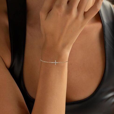 Cross Bracelets for Women 14k Gold Plated Adjustable Trendy Bracelet Gifts for Girls Jewelry in Saudi Arabia