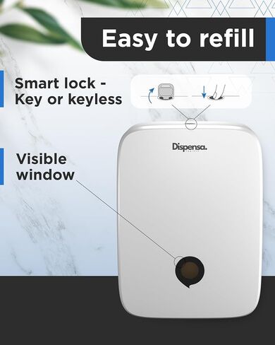 Multifold Commercial Paper Towel Dispenser Wall Mount — Big & Sturdy Trifold, Z fold, C fold Paper Towel Dispenser for Bathroom, Home, Business (White) in Saudi Arabia