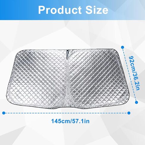 مظلة السيارة الأمامية للزجاج الأمامي: موديل Y مظلة شمسية لطراز تسلا 3/Y 2016-2023 مظلة شمسية قابلة للطي 4 طبقات حماية من الأشعة فوق البنفسجية والحرارة للزجاج الأمامي موديل 3/Y ملحقات in Kuwait