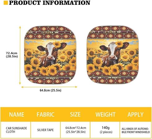 Boho Floral Print 2-Piece Sun Shade Front Windshield - Foldable Car Front Window Sunshades for Most Sedans SUV Truck,Reflective Material Blocks 99% UV Rays and Keeps Your Vehicle Cool in Saudi Arabia