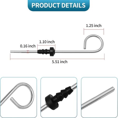 3A211-21510 Dipstick Oil Level Gauge Replacement for Kubota Tractors M4-071HDCC12 M4800 M4900 M5040 M5140 M5640 M5700 M6040 M6060 M6800 M7040 M7060 M8200 M8540 M9540 in Saudi Arabia