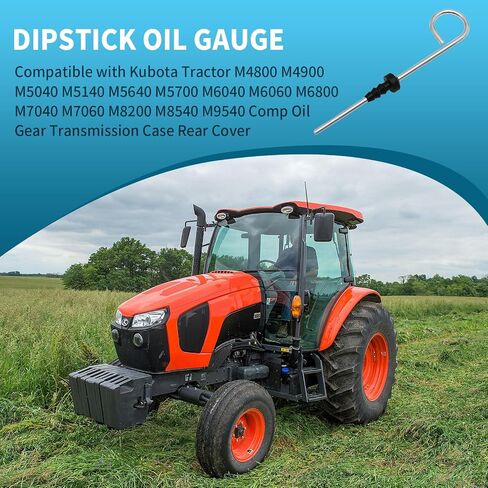 3A211-21510 Dipstick Oil Level Gauge Replacement for Kubota Tractors M4-071HDCC12 M4800 M4900 M5040 M5140 M5640 M5700 M6040 M6060 M6800 M7040 M7060 M8200 M8540 M9540 in Saudi Arabia