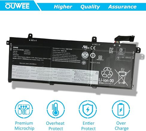 بطارية كمبيوتر محمول L18C3P72 متوافقة مع Lenovo ThinkPad T490 T495 P43S T14 P14S الجيل الأول من السلسلة L18L3P73 02DL007 L18M4P73 SB10K97646 L18M3P73 02DL008 L18M4P74 02DL009 L18C3P71 02DL010 in Saudi Arabia