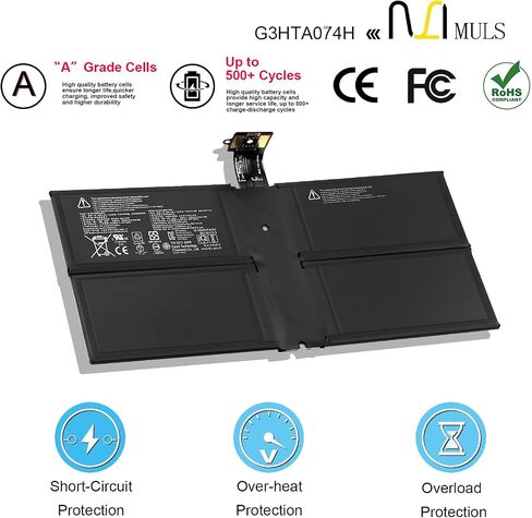 استبدال بطارية الكمبيوتر المحمول DYNH03 G3HTA074H لجهاز Microsoft Surface Pro 7 1960 Surface Pro 7 Plus Series فائقة السعة GA3HTA025H G3HTA073H 6400 مللي أمبير في الساعة in Saudi Arabia